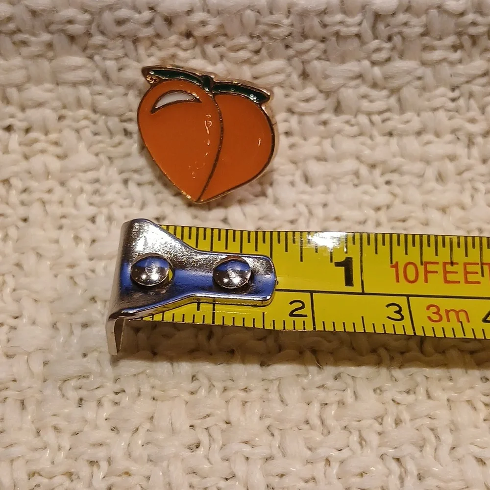 5/$25 NEW Peach Enamel Pin